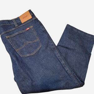 Mustang Jeans Men's 44x32 Tramper Straight Dark Wash Jeans Western Cowboy